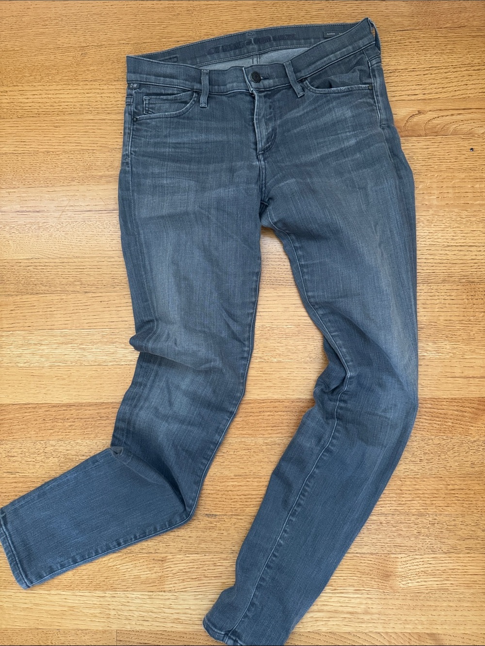 Citizens Of Humanity Avedon Low Rise Skinny Leg Jeans in Gray